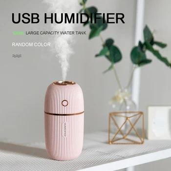 

Low Noise USB Air Humidifier Portable Mini Essential Oil Diffuser With Colorful Night Light For Car Home Office Bedroom
