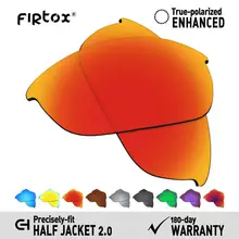 Firtox настоящие поляризованные Сменные рассеиватели UV400 для солнцезащитных очков-половина Куртки Окли 2,0 OO9144(Только Совместимые линзы)-несколько