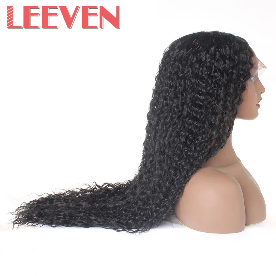 Leeven синтетический парик на кружеве для женщин кудрявые вьющиеся волосы парики Черный блонд серый женский Peruca термостойкие волосы для наращивания