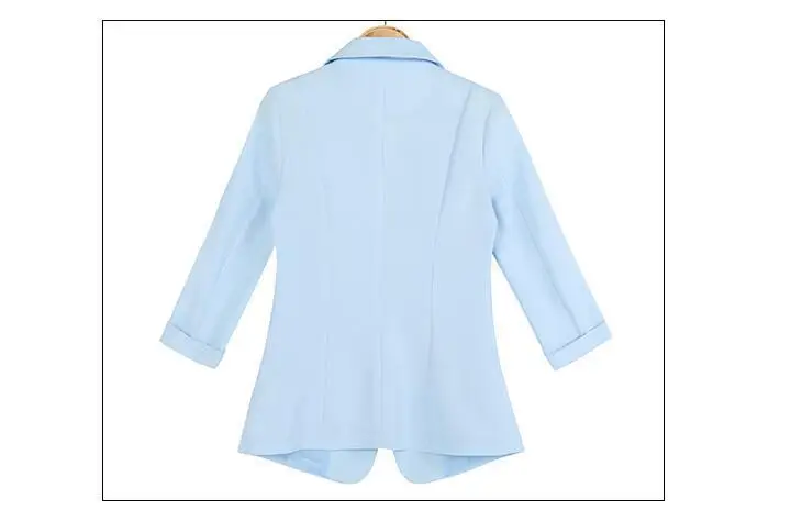 Для женщин Пиджаки и жакеты 2019 Демисезонный кардиганы Slim Fit Пальто с рукавами 3/4 пиджак плюс Размеры 6XL Женский блейзер Y273