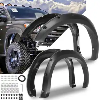 

Hot Sale 4PCS For Fender Flare Car Accessories Black Color Mudguards For Toyota Tundra 2007-2013