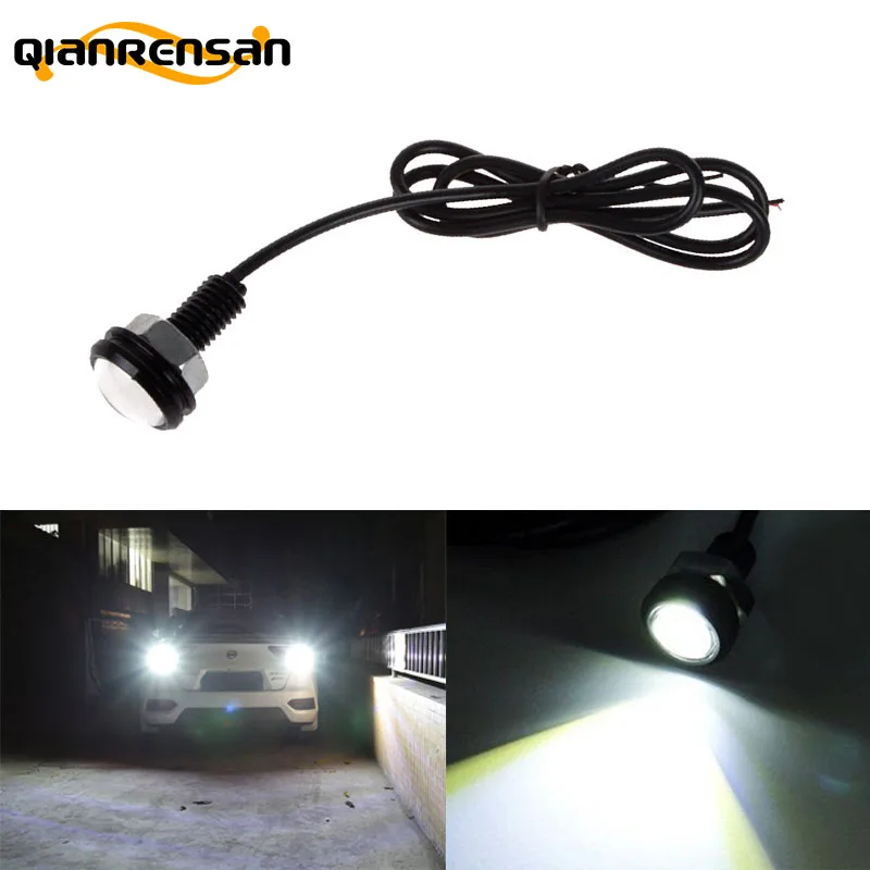 

1Pc 18 MM Car Eagle Eye DRL Led Daytime Running Lights LED 12V Backup Reversing Parking Signal Automobiles Lamps DRL Car styling