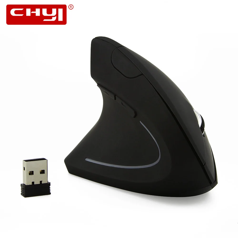 2,4 ГГц Беспроводная вертикальная мышь для левшей эргономичная мышь Comoputer 1600 dpi 6 кнопок USB оптическая мышь для ноутбука ПК Windows
