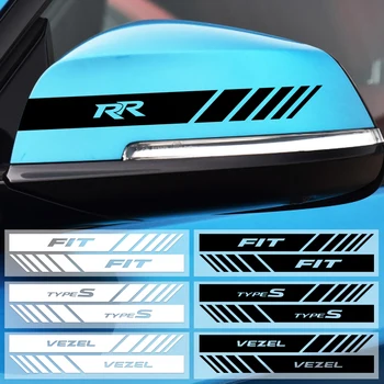 

2pcs Rear View Mirror Sticker Reflective and Decals Car stickers Mirrors Decoration For Honda Accord Civic CRV Crosstour H-RV