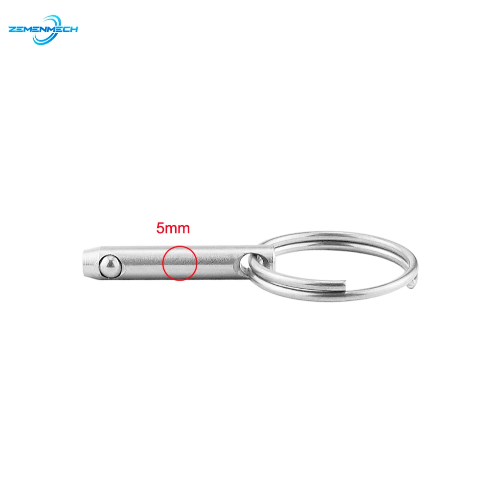 5mm Marine Grade Quick Release Ball Pin 316 Stainless Steel for Boat Bimini Top Deck Hinge Boat Accessories Marine Hardware