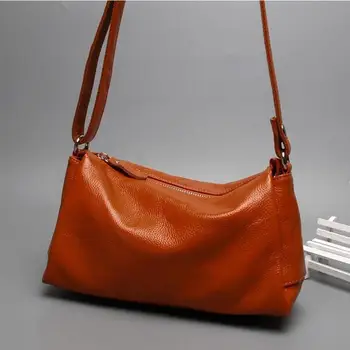 

Leather lady's Bag new Hot Single Shoulder Diagonal Casual Ladies Simple Leather Soft Leather Messenger Bag