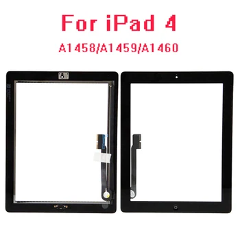 

10Pcs New Touch Screen Glass Digitizer with Professional Repair Kit LCD For iPad 4 assembly A1458 A1459 A1460+Home button+Tools