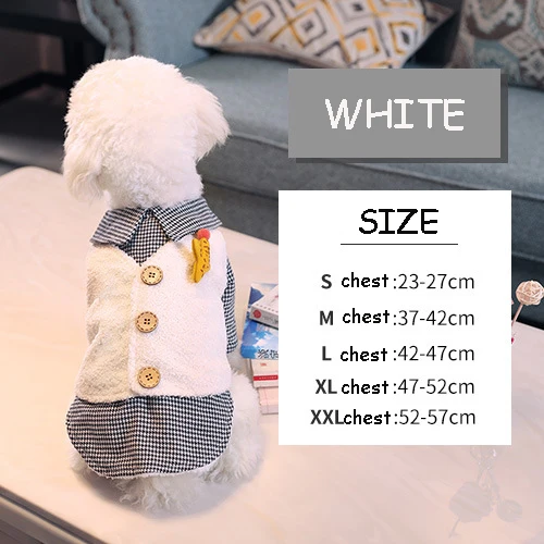 Белый Зимние куртки для собак, кофты для щенков, одежда для маленьких собак, чихуахуа, йоркширского мопса, зимняя одежда для собак, куртка для щенков - Цвет: Белый
