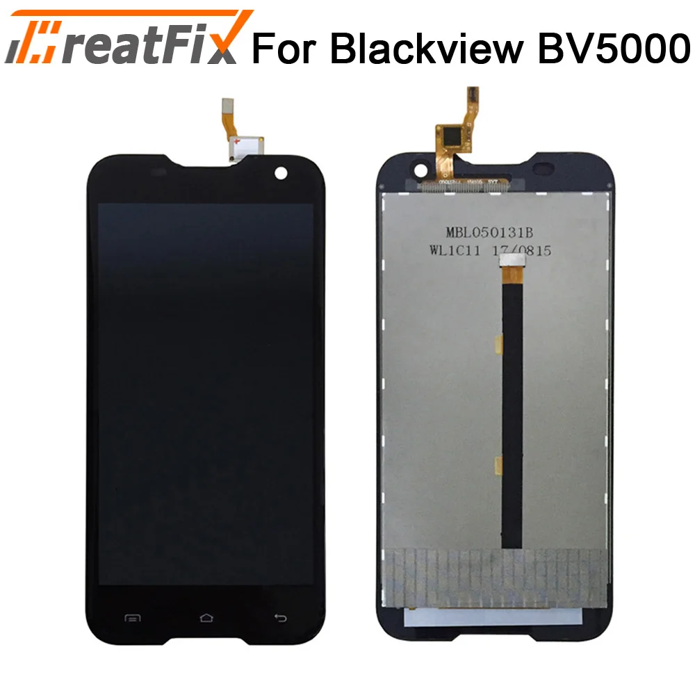 Blackview BV5000 bv6000s ЖК-дисплей+ сенсорный экран в сборе для Blackview BV6000 bv7000 bv8000 pro - Цвет: For BV5000