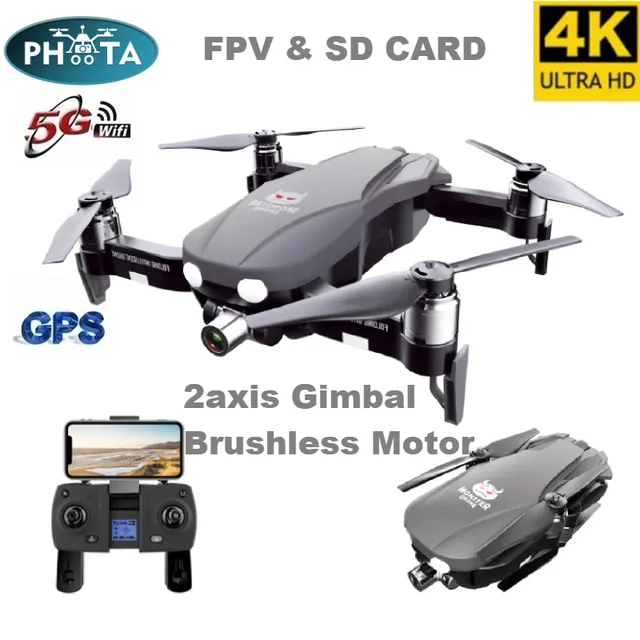 $US $149.99 F8 drone 4k Profissional Brushless 5G WIFI Drones GPS Quadrocopter with camera Dron air selfie SD C
