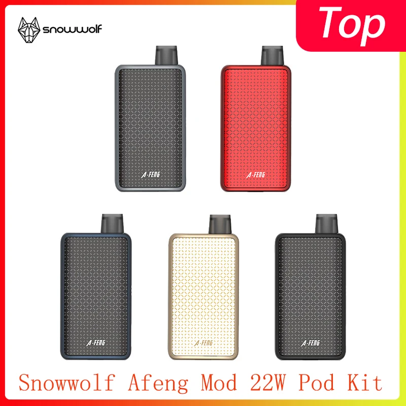 Новинка модный вейп набор Snowwolf Afeng 22 Вт работает от одной батареи 18650 с вейпом в
