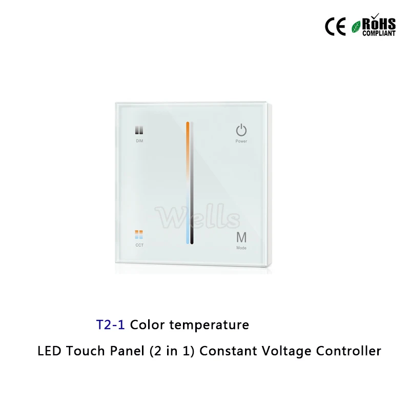 T1 1/T2 1/T3 1/T4 1 Touch Panel LED Постоянное напряжение (2 в 1) контроллер для