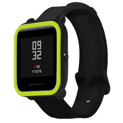 Green Защитные чехлы для Xiaomi Amazfit Bip Youth Watch, мягкая силиконовая оболочка для Amazfit Bit, защитная рамка для здоровья, цветная защита - Цвет: Green