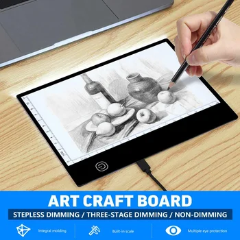 

Digital Graphic Tablet A5 LED Light Box Pad Board Art Craft Copy Drawing Tracing Tattoo Display Board USB Electronic Panel