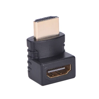 

New 270 Degree Right Angled HDMI A Male to Female Cable Coupler Adaptor For HDTV