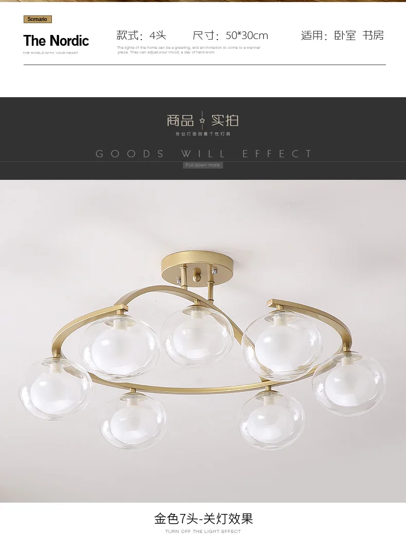 Nordic modern minimalist led bedroom lamps ceiling lamp personality living room dining room lamp creative art household lamps