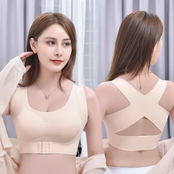 

Factory Direct Selling Underwear Two-in-One Seemless Paragraph Correction Hunchback Push up No Steel Ring before Buckle U