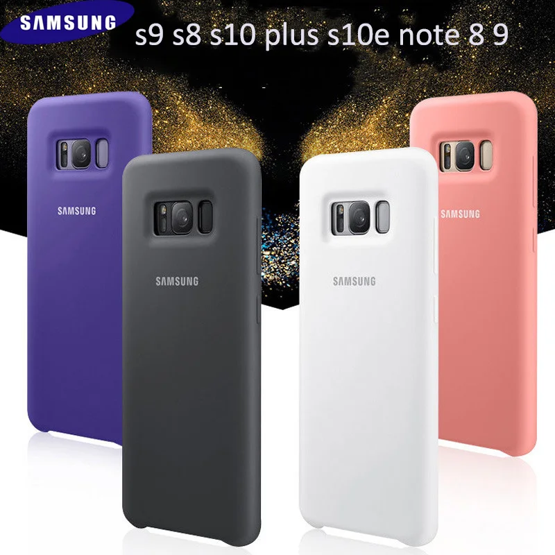 Чехол для Samsung galaxy s8 s9 s10 plus силиконовый оригинальный мягкий чехол накладка