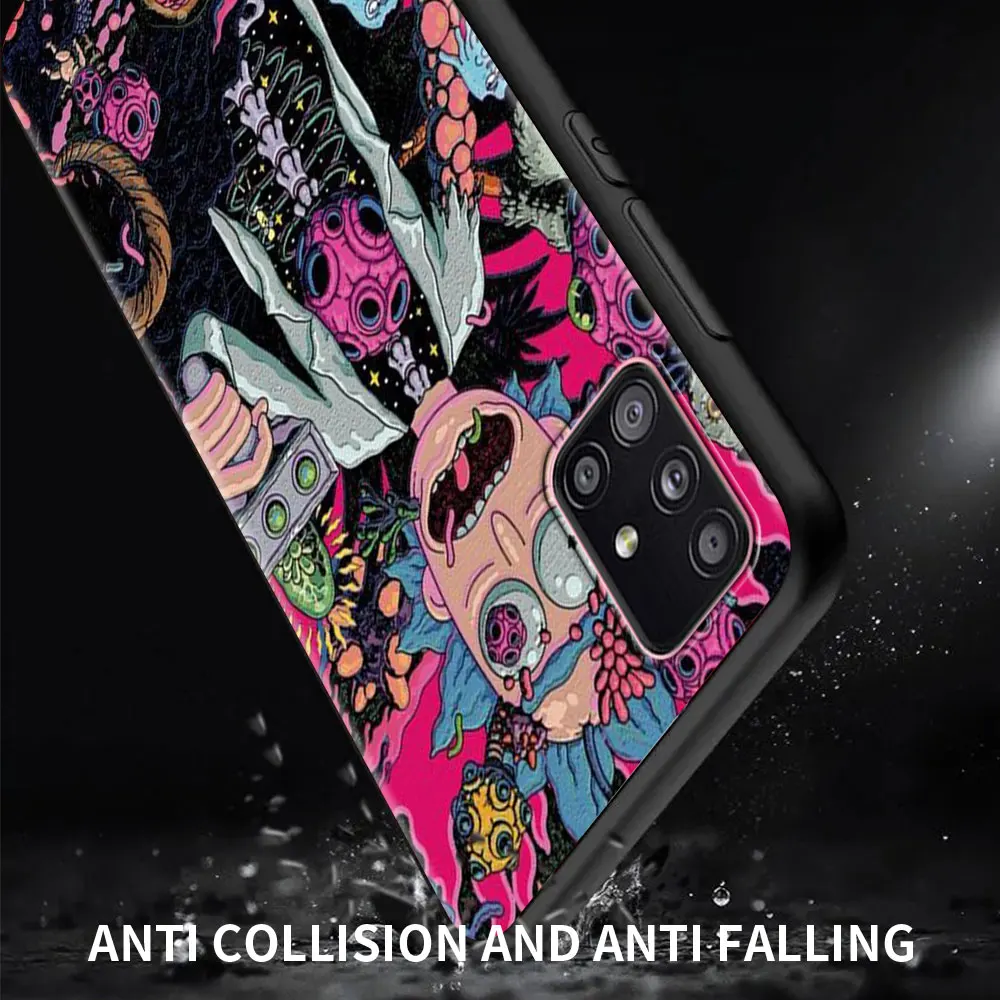Hot Sale Cover For Samsung Galaxy A51 A71 A21s A70 A50 A40 A20e A12 A10 Phone Case A72 A52 5G A41 A31 Shells Ricks Cute Mortys