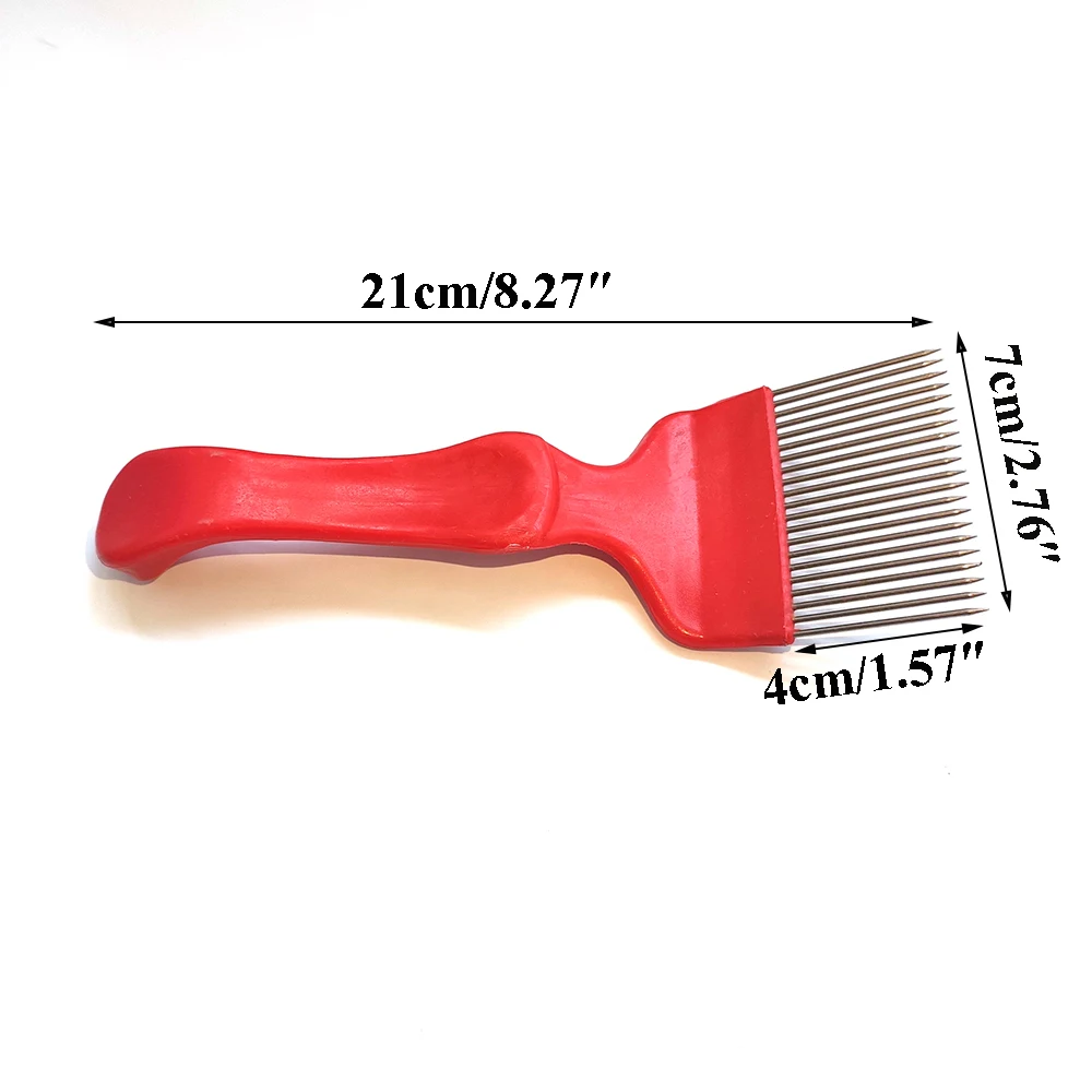 Beekeeping Tools Beekeeping Accessories Beekeeping Knife 1PCS Beekeeping Honey Collect Tools Bee Scraper Cut Knife Hive Uncapping Cutter Fork Stainless Steel Needle Plastic Handle