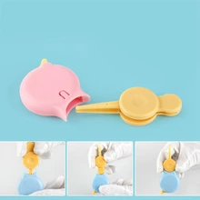 Пластмассовый пинцет с круглой головкой для ухода за носом для новорожденных детей, безопасные пинцеты для мальчиков и девочек, аксессуары для кормления z