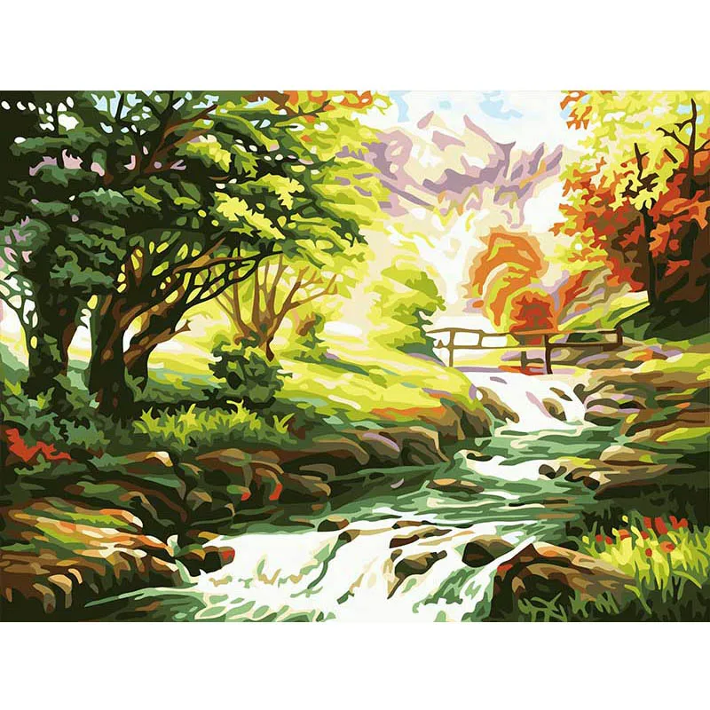 

5D Diy Diamond Painting Full Round diamond Mosaic Daimond Embroidery Rhinestones Painting Landscape Scenery home decoration gift