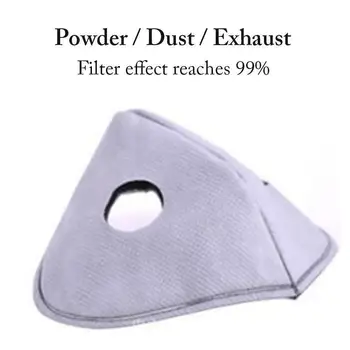 

12PCS Cycling Mesh Face Cover Replacement Active Carbon Filters Dustproof Removable Mask Lining Non-woven Activated Charcoal Clo