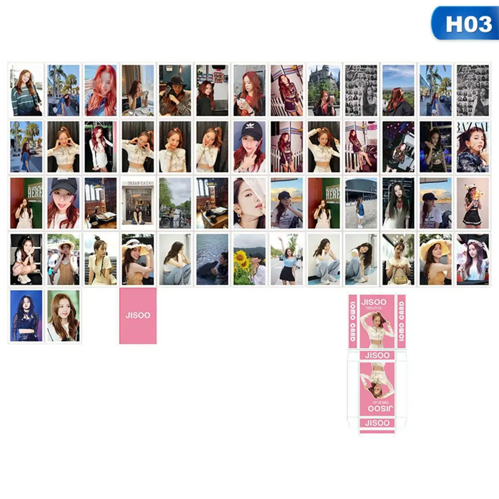 54 шт./компл. KPOP Blackpink LOMO карта Bangtan мальчики фотографии Открытка-приглашение картинки канцелярские принадлежности украшения подарки вентилятор