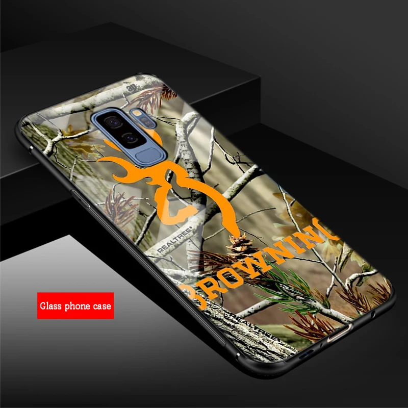 Браунинг для охоты на оленя головка для samsung Galaxy NOTE 9 S8 S9 S10 плюс A6 A8 J6 J8 закаленное Стекло чехол для телефона - Цвет: B19071604-12.jpg