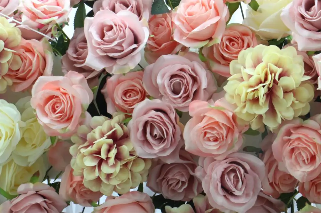 TXMON Custom Beautiful 1M Silk Rose Hydrangea Flower Row Artificial