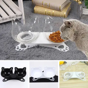 

Cat Bowls Double Bowls With Raised Stand Pet Food And Water Bowls For Cats Dogs Feeders Cat Bowl Pet Supplies Raised #15