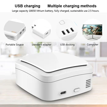 

Ozone Generator Mini Portable Deodorizer Air Purifier for Car Home Shoe Cabinet Wardrobe Rechargeable Suitable for 5-10m³ Size