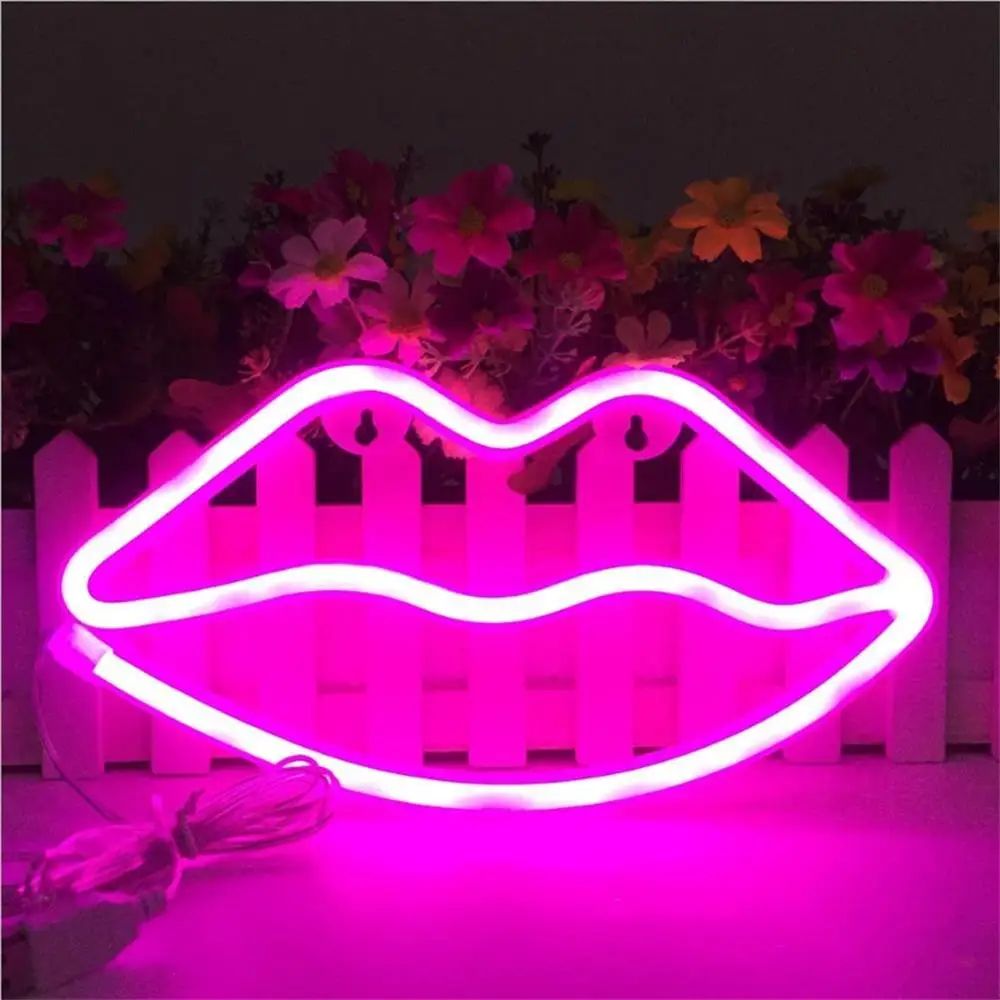 Светодиодный ночсветильник с зарядкой от USB декоративная лампа надписью Love
