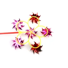 6 колесный пластиковый двор Домашний детский подарок DIY Забавный садовый Декор Блестки красочные милые ветряные мельницы