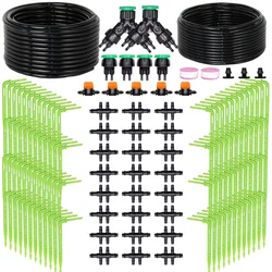 1Kit Automatic Drip Irrigation 4/7mm to 3/5mm Dripping Arrow Green Transmitter Watering System Timer Controller for Greenhouse