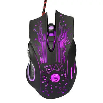 

3200 DPI LED Optical 6D USB Wired Gaming Black Game Mouse Pro Gamer Mice for PC Laptop