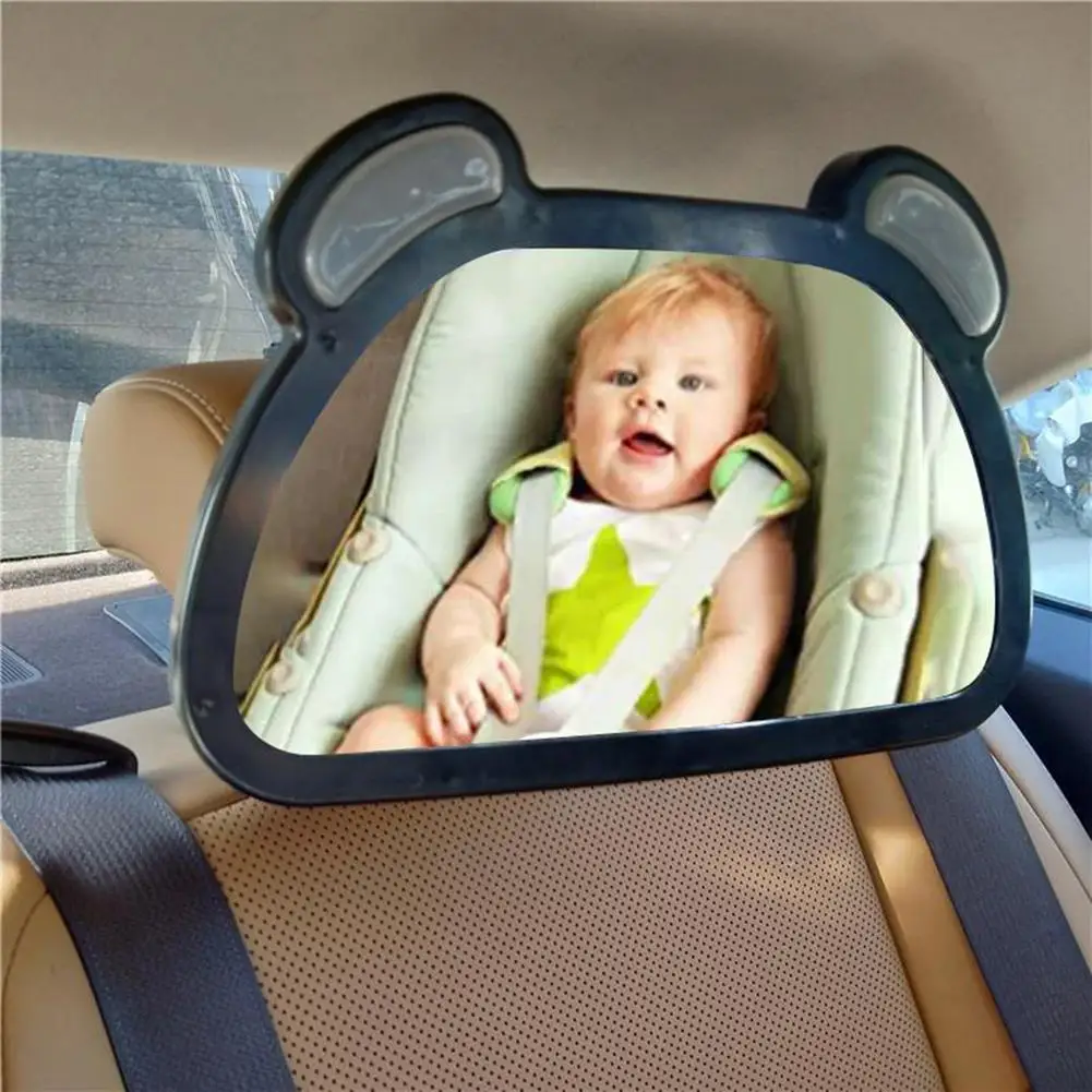  Espejo de coche para bebé con luz innokids Dual Mode  Iluminación LED por control remoto Vista clara del bebé en el asiento  trasero orientado hacia atrás mientras conduce por la noche (