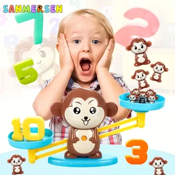 

Math Match Games Board Toys Monkey Frog Digital Balance Scale Toy Kids Puzzle Educational Toy Addition Subtraction Math Toys
