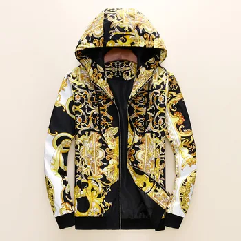

free shipping High quality digital print jacket Slim spring autumn new Coat men's jackets Mens clothing Outwear