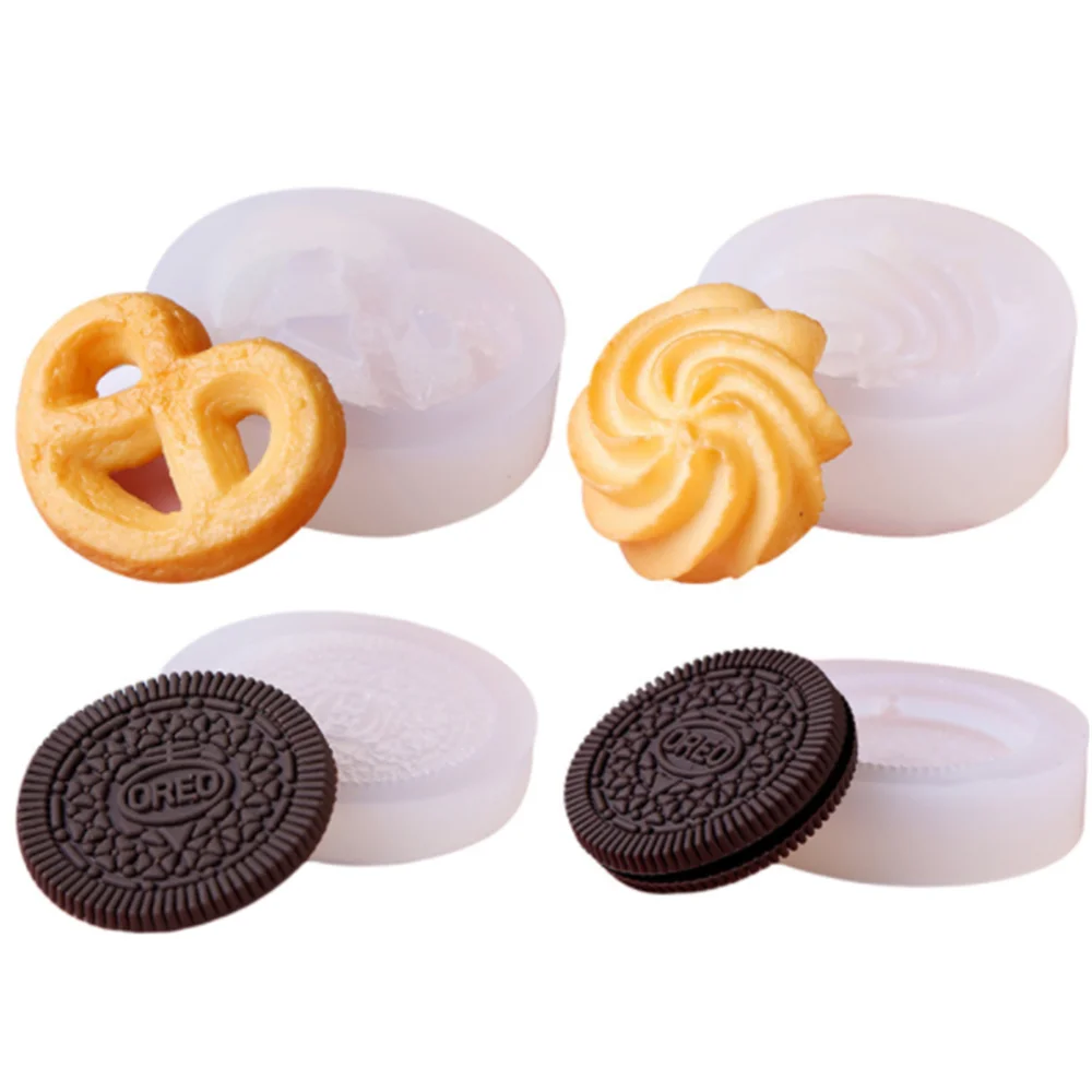 3D OREO Cookies Design Silicone Mold DIY Fondant Chocolate Mould