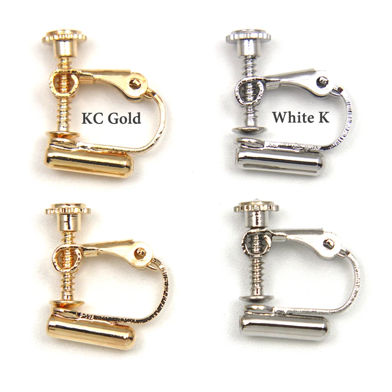 10pcs/Lot DIY Handmade Clip on Earring Converters Screw Ear Clip