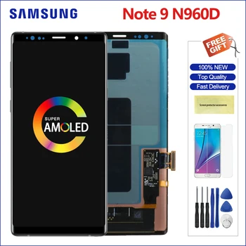 

Original Super AMOLED For 6.4" Samsung Galaxy Note 9 Note9 LCD Display Screen Frame + Touch Screen Panel Digitizer Replacement