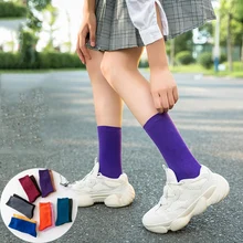 3 пара/лот, носки для женщин, зимние носки, свободные, Harajuku, японский, корейский стиль, хлопок, для женщин, модная, теплая, Студенческая уличная одежда