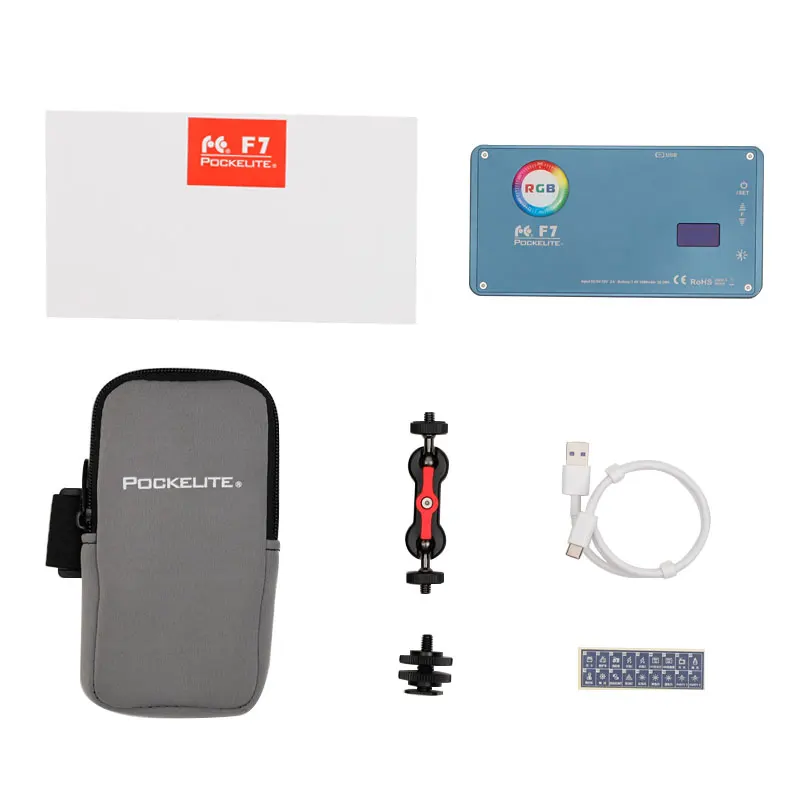 Светильник FalconEyes F7 12 Вт RGB для селфи ЖК вспышка 16 режимов спецэффектов светильник