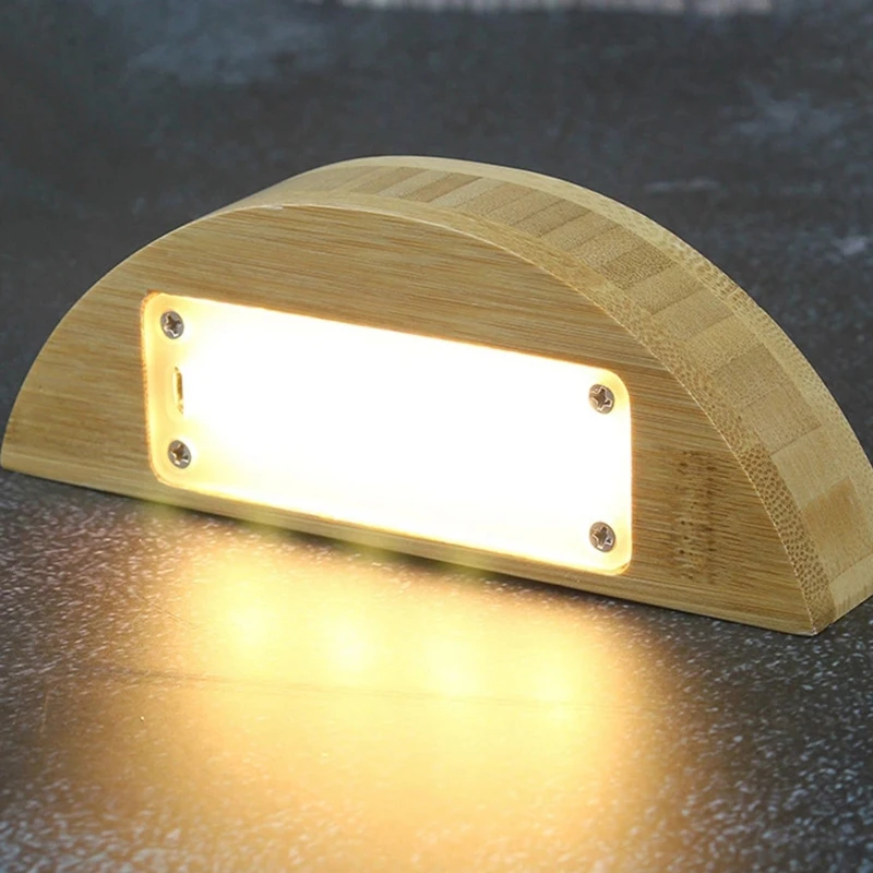 LED Night Light Natural Wooden Dimming Night Lamp Eye Protection Desk Lamp USB Lamp WC Light Home Decoration Accessories Gift