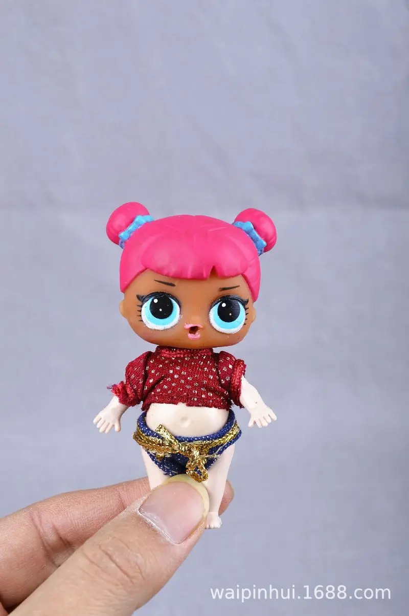 

Original LOL SURPRISE dolls Capsule girl toy surprise dolls 8CM DIY Ball Puzzle toys ,50pcs/set personality stickers,Beach towel