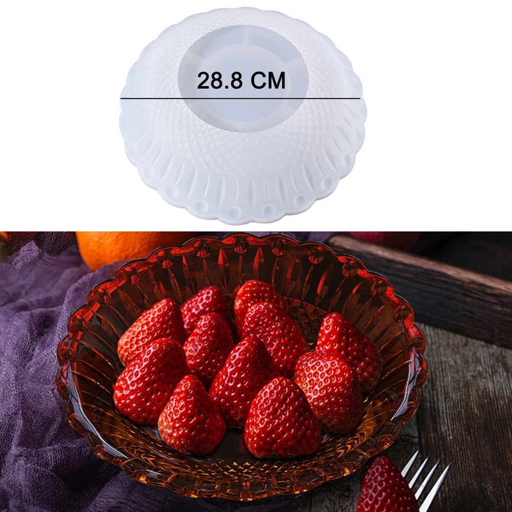 Litake Bowl Resin Molds Silicone, Irregular Fruit Plate Silicone