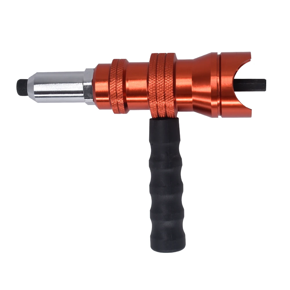 Upgrade Electric Rivet Gun 2.4mm-4.8mm Riveting Adapter Insert Cordless Drill Aluminum Rivet Nut Riveter Insert Nail Power Tools 5