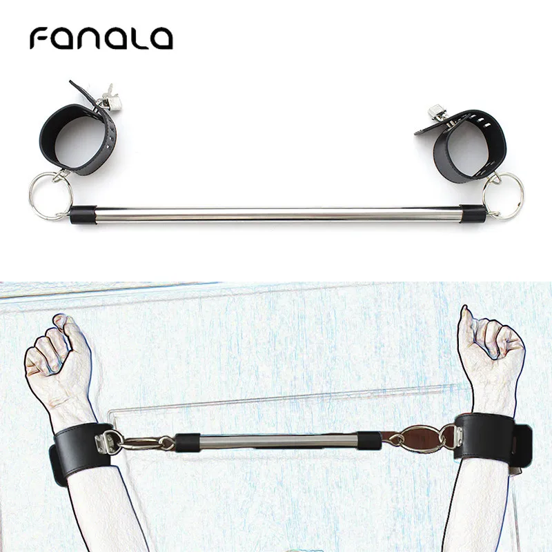 Нержавеющая Сталь Кронштейн БДСМ Связывание Наручники и лодыжки манжеты для