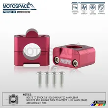 Алюминиевые тиски из металлического сплава для мотоцикла 22 мм 7/" Руль Riser Mount Irbis Bars kayo Motocross Enduro MX TTR T 250 части